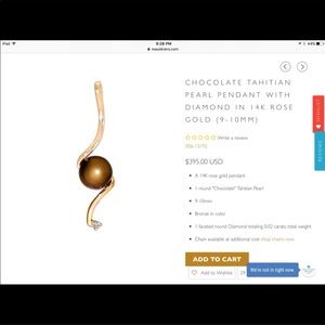 14k gold chocolate Tahitian necklace